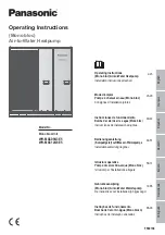 Предварительный просмотр 1 страницы Panasonic WH-MXC09G3E5 Operating Instructions Manual