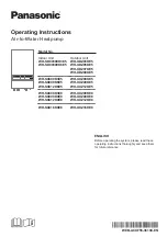 Panasonic WH-SDC0309K3E5 Operating Instructions Manual предпросмотр