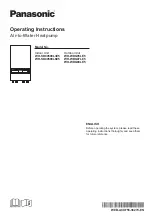 Panasonic WH-SDC0509L3E5 Operating Instructions Manual предпросмотр