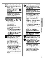 Предварительный просмотр 5 страницы Panasonic WH-SDC07H3E5 Operating Instructions Manual