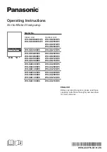 Panasonic WH-SDC12K6E5 Operating Instructions Manual preview