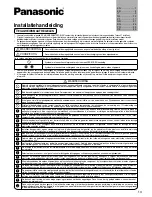 Preview for 13 page of Panasonic WH-TD20E3E5 Installation Manual