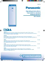 Предварительный просмотр 1 страницы Panasonic WH-TX30B9E8 Operating Instructions Manual