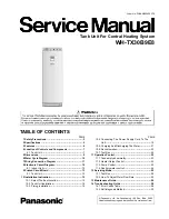 Preview for 1 page of Panasonic WH-TX30B9E8 Service Manual