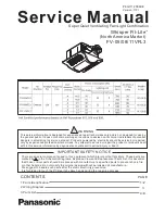 Panasonic Whisper Fit-Lite FV-05VFL3 Service Manual preview