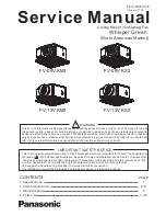 Panasonic Whisper Green FV-08VKM3 Service Manual preview