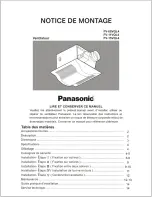 Panasonic Whisper-Lite FV-08VQL4 Notice De Montage preview