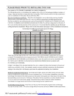 Preview for 2 page of Panasonic WhisperGreen FV-05VK3 Installation Instructions Manual