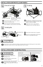 Предварительный просмотр 8 страницы Panasonic WhisperRemodel RG-R811LA Installation Instructions Manual