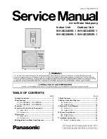 Panasonic WHSD24BE51 Service Manual предпросмотр