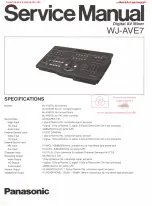 Panasonic WJ-AVE7 Service Manual preview