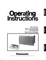 Panasonic WJ-CU550A Operating Instructions Manual preview