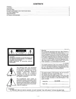 Предварительный просмотр 2 страницы Panasonic WJ-DA450 Operating Instructions Manual