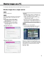 Preview for 5 page of Panasonic WJ-GXE500 Operating Instructions Manual