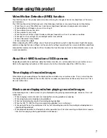 Preview for 7 page of Panasonic WJ-HD616G Operating Instructions Manual