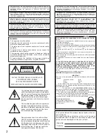 Предварительный просмотр 2 страницы Panasonic WJ-HD88 Operating Instructions Manual