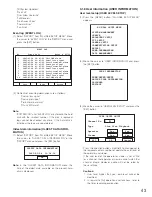 Предварительный просмотр 43 страницы Panasonic WJ-HD88 Operating Instructions Manual