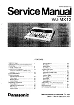 Preview for 1 page of Panasonic WJ-MX 12 Service Manual