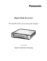 Preview for 1 page of Panasonic WJ-ND300 Administrator Console Maintenance Manual