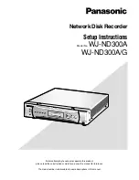 Panasonic WJ-ND300A/G Setup Instructions preview