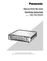 Panasonic WJ-ND300A Operating Instructions Manual preview