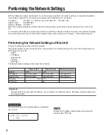 Предварительный просмотр 8 страницы Panasonic WJ-ND300A Setup Instructions