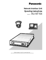 Preview for 1 page of Panasonic WJ-NT104 Operating Instructions Manual