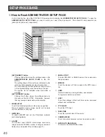 Предварительный просмотр 40 страницы Panasonic WJ-NT104 Operating Instructions Manual