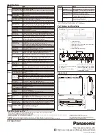 Preview for 2 page of Panasonic WJ-NV200 Specification