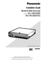 Предварительный просмотр 1 страницы Panasonic WJ-NV300K Installation Manual