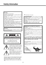 Preview for 2 page of Panasonic WJ-NX200K/G Important Information Manual