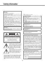 Предварительный просмотр 2 страницы Panasonic WJ-NX400K/G Important Information Manual