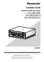 Panasonic WJ-NX400K/GJ Installation Manual preview