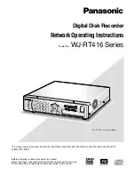 Предварительный просмотр 1 страницы Panasonic WJ-RT416/G Network Operating Instructions