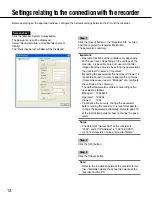 Предварительный просмотр 12 страницы Panasonic WJ-RT416/G Network Operating Instructions