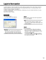 Предварительный просмотр 19 страницы Panasonic WJ-RT416/G Network Operating Instructions