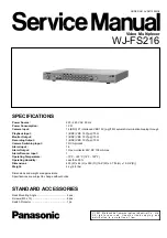 Panasonic WJFS216 - SWITCHER Service Manual предпросмотр