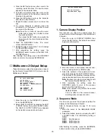 Предварительный просмотр 31 страницы Panasonic WJFS616 - SWITCHER Operating Instruction