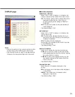 Preview for 71 page of Panasonic WJGXE900 - MPEG2 ENCODER Operating Instructions Manual