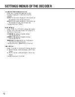 Preview for 72 page of Panasonic WJGXE900 - MPEG2 ENCODER Operating Instructions Manual