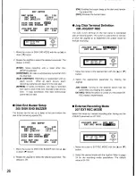 Предварительный просмотр 26 страницы Panasonic WJHD100 - DIGITAL DISC RECORDE Operating Instructions Manual