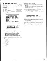 Предварительный просмотр 29 страницы Panasonic WJHD100 - DIGITAL DISC RECORDE Operating Instructions Manual