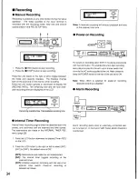 Предварительный просмотр 34 страницы Panasonic WJHD100 - DIGITAL DISC RECORDE Operating Instructions Manual