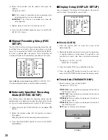 Предварительный просмотр 28 страницы Panasonic WJHD220 - DIGITAL DISK RECORDER Operating Instructions Manual