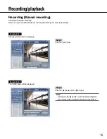 Preview for 15 page of Panasonic WJHD309 - DIGITAL DISK RECORDER Network Operating Instructions