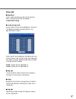 Предварительный просмотр 67 страницы Panasonic WJHD309 - DIGITAL DISK RECORDER Setup Instructions