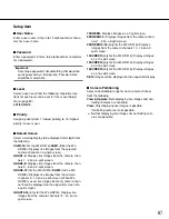 Предварительный просмотр 87 страницы Panasonic WJHD309 - DIGITAL DISK RECORDER Setup Instructions