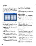 Предварительный просмотр 74 страницы Panasonic WJHD309A - DIGITAL DISK RECORDER Network Set Instructions