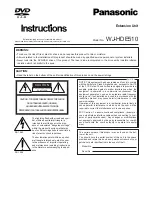 Предварительный просмотр 1 страницы Panasonic WJHDE510 - EXTENTION BOARD Instructions Manual