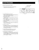 Preview for 8 page of Panasonic WJMP204 - MULTIPLEX UNIT Operating Instructions Manual